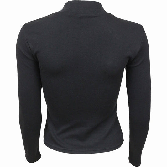 GOTHIC ELEGANCE - Pentagram Shoulder Longsleeve Top
