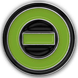 Type O Negative Pin Badge - Negative Symbol