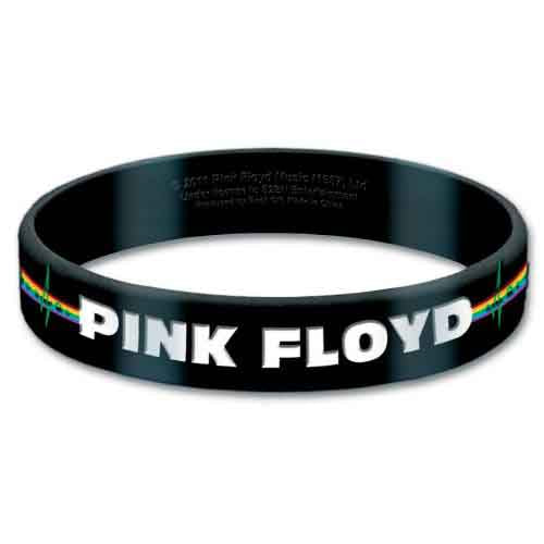 Pink Floyd Wrist Band - Rubber Gummy - Logo & Pulse
