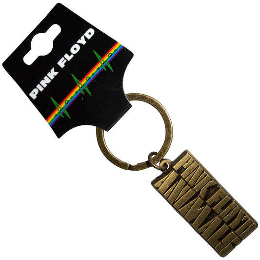 Pink Floyd Standard Keychains - Animals Gold Text Logo