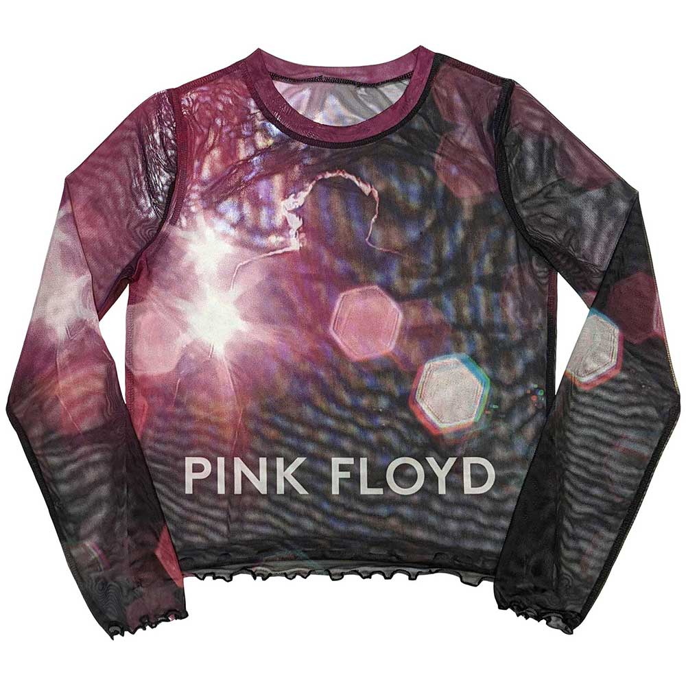 Pink Floyd Women's Long Sleeve Crop Top - Knebworth '90 | Buy Now For 24.99
