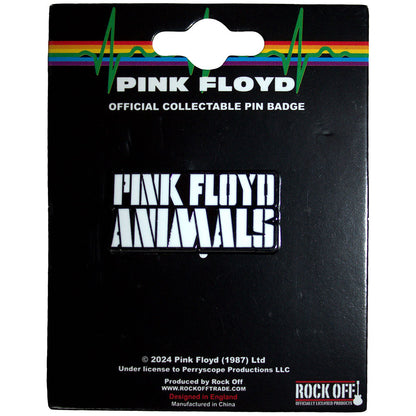 Pink Floyd Pin Badge - Animals Mono Text Logo