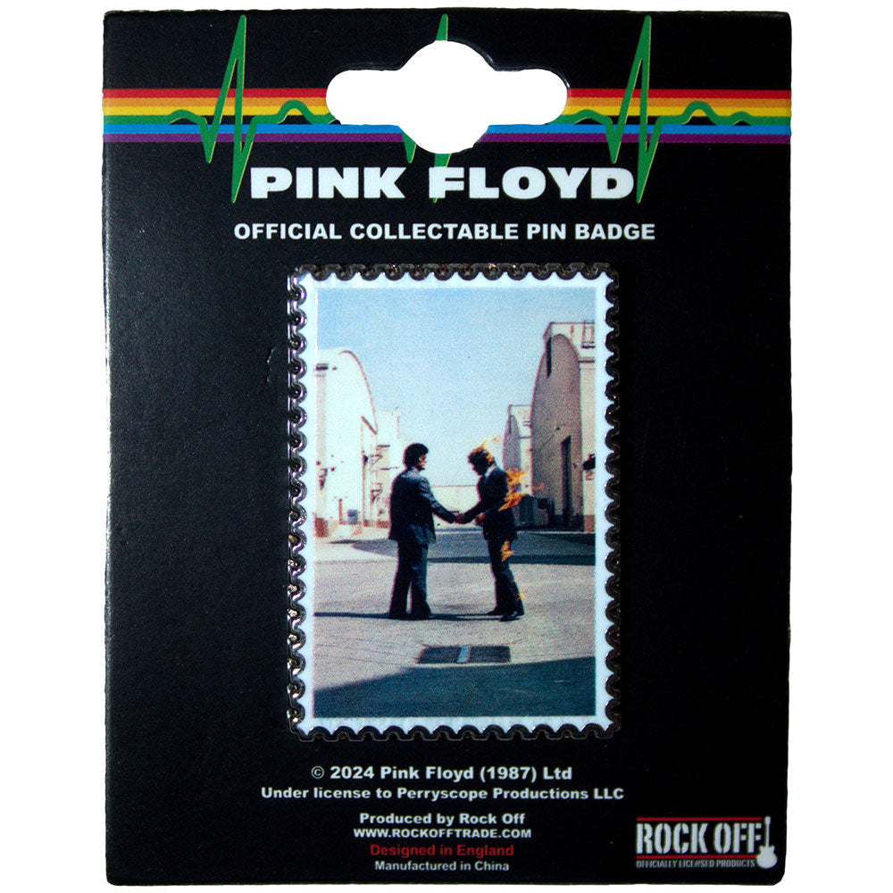 Pink Floyd Pin Badge - Wish You Were Here Stamp