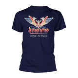 Hawkwind T Shirt - Sonic Attack (Navy)
