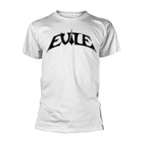 Evile T Shirt - Logo (White Ts/Black Print)