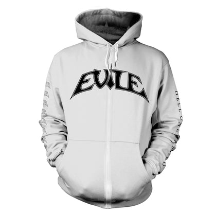 Evile Hoodie - Hell Unleashed (White)