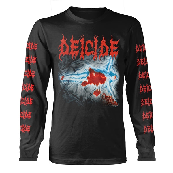 Deicide Long Sleeve T Shirt - Once Upon The Cross (Black)