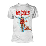 Deicide T Shirt - Once Upon The Cross (White)