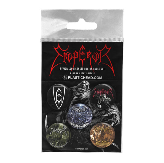 Emperor Badge Pack - Emperor Button Badge Set | Buy Now For 19.99