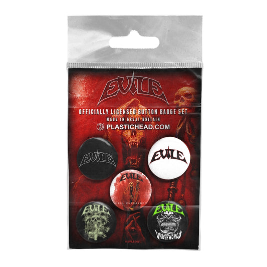 Evile Badge Pack - Evile Button Badge Set | Buy Now For 19.99