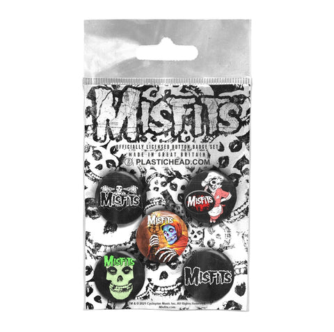 Misfits Badge Pack - Misfits Button Badge Set | Buy Now For 19.99