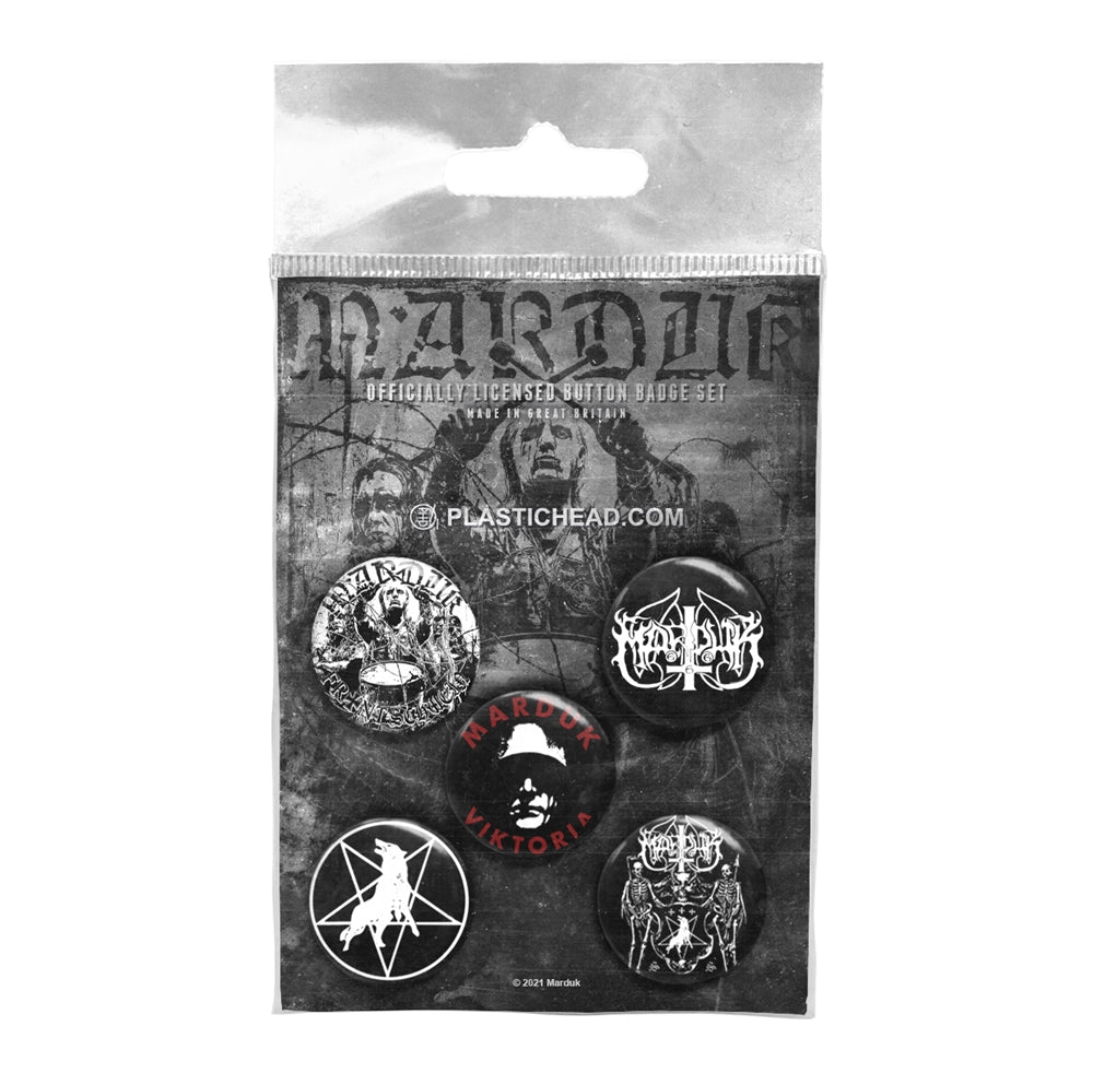Marduk Badge Pack - Marduk Button Badge Set | Buy Now For 19.99