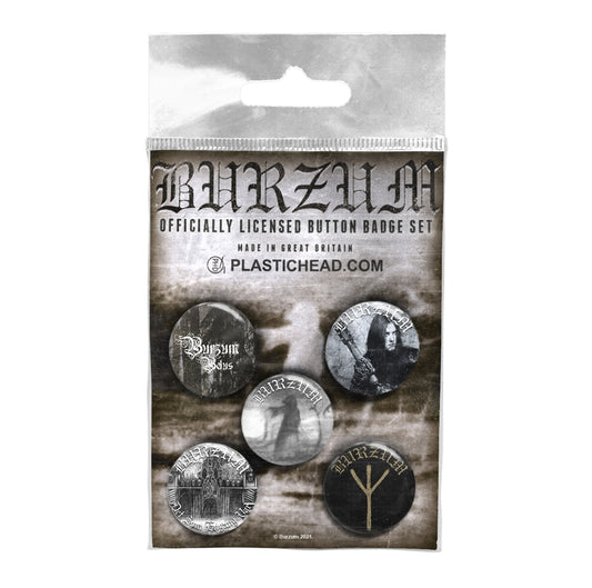 Burzum Badge Pack - Burzum Button Badge Set 2 | Buy Now For 19.99