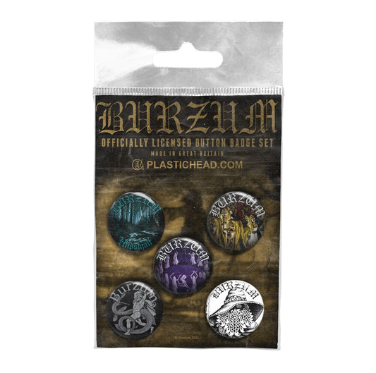 Burzum Badge Pack - Burzum Button Badge Set 3 | Buy Now For 19.99