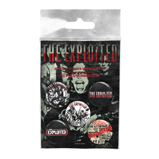 Exploited Badge Pack - The Exploited Button Badge Set 1 | Buy Now For 19.99
