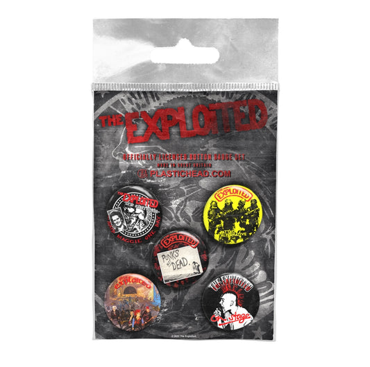 Exploited Badge Pack - The Exploited Button Badge Set 2 | Buy Now For 19.99