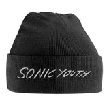 Sonic Youth Beanie - White Logo (Embroidered) | Buy Now For 22.99