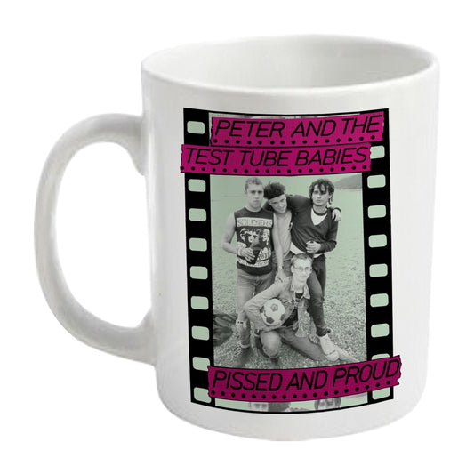 Peter & The Test Tube Babies Mug - Pissed And Proud | Buy Now For 19.99