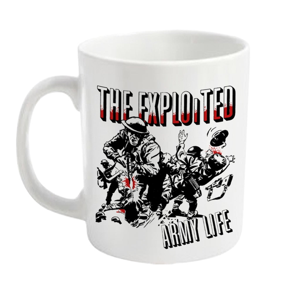 Exploited Mug - Army Life (White) | Buy Now For 19.99