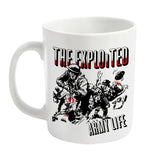 Exploited Mug - Army Life (White) | Buy Now For 19.99