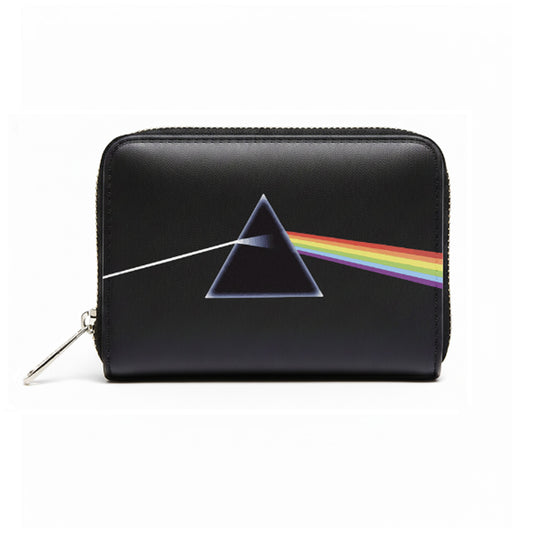 Rocksax Pink Floyd Purse (Women's Bi-Fold Zipped Wallet) - Darkside of the Moon