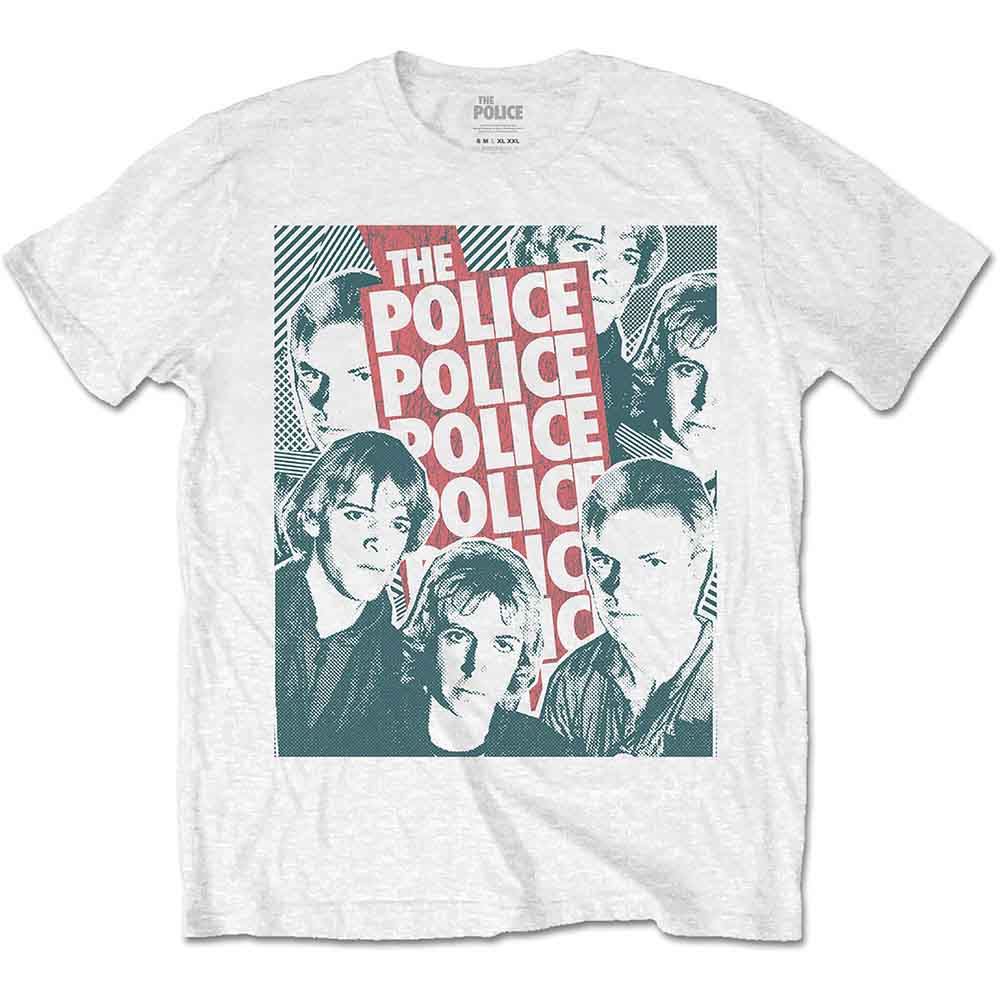 The Police T Shirt - Halftone Faces