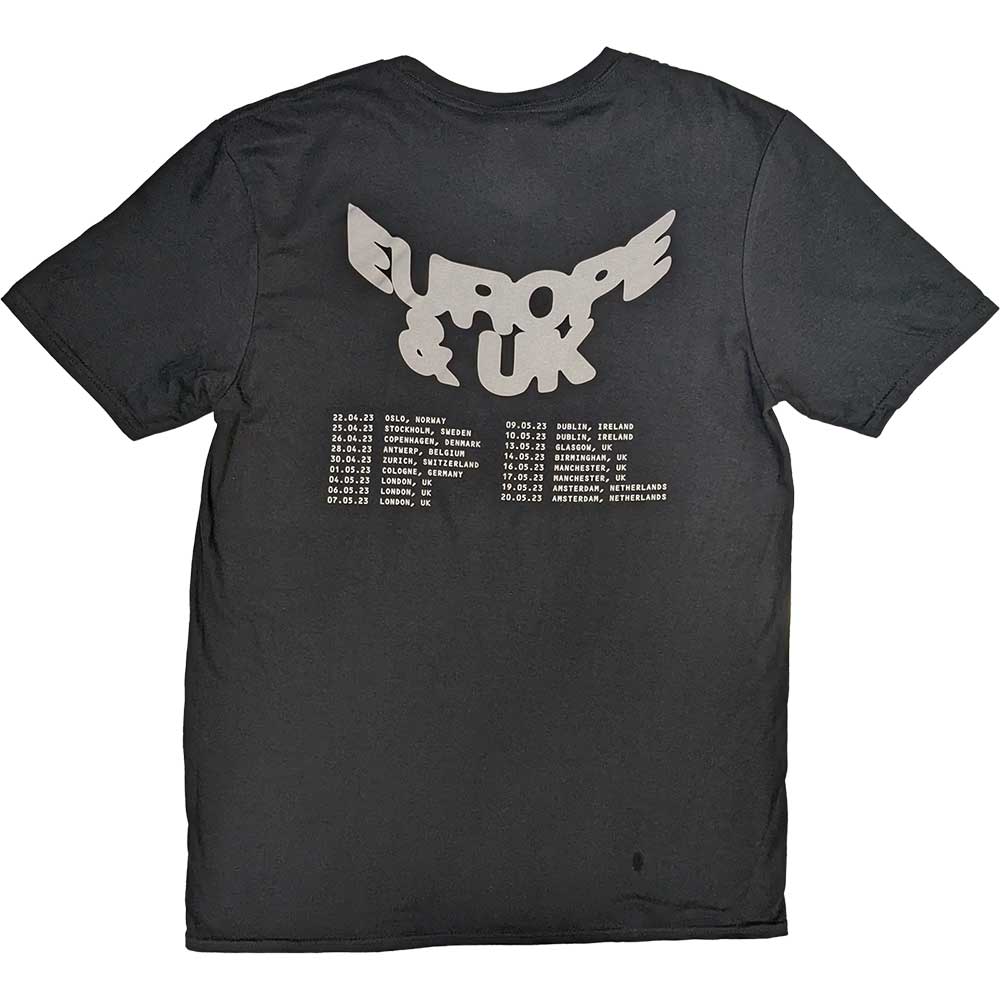 Post Malone T Shirt - Curved Logo 2023 Tour Dates