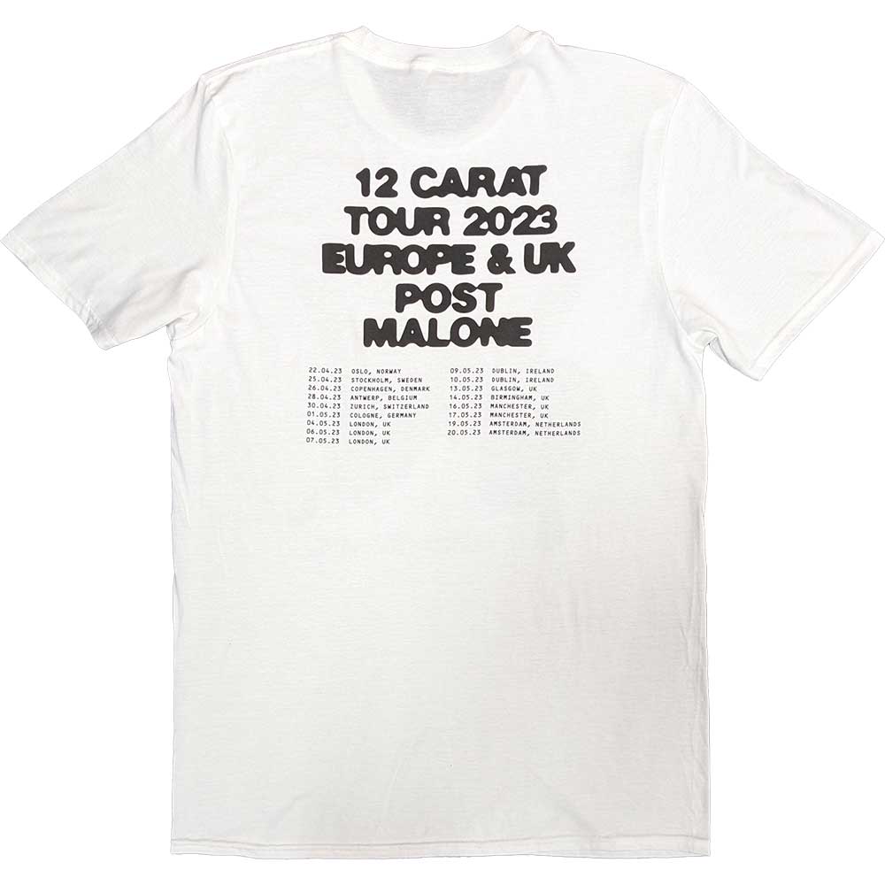 Post Malone T Shirt - Burn It Down 2023 Tour Dates