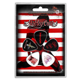 Mötley Crüe Plectrum - Multi-pack - Red, White & Crue