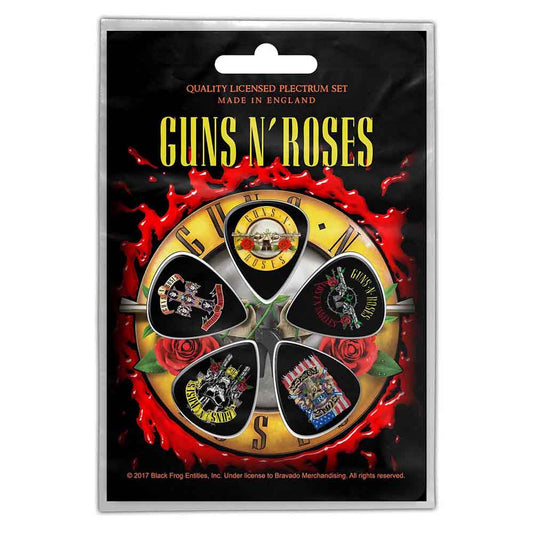 Guns N Roses Plectrum - Multi -pack - Bullet Logo