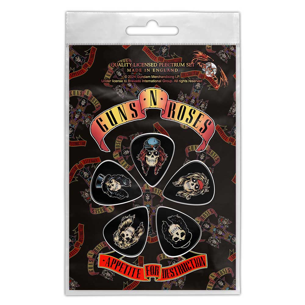 Guns N Roses Plectrum - Multi -pack - Appetite For Destruction
