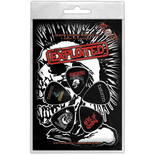 The Exploited Plectrum Pack - Skull