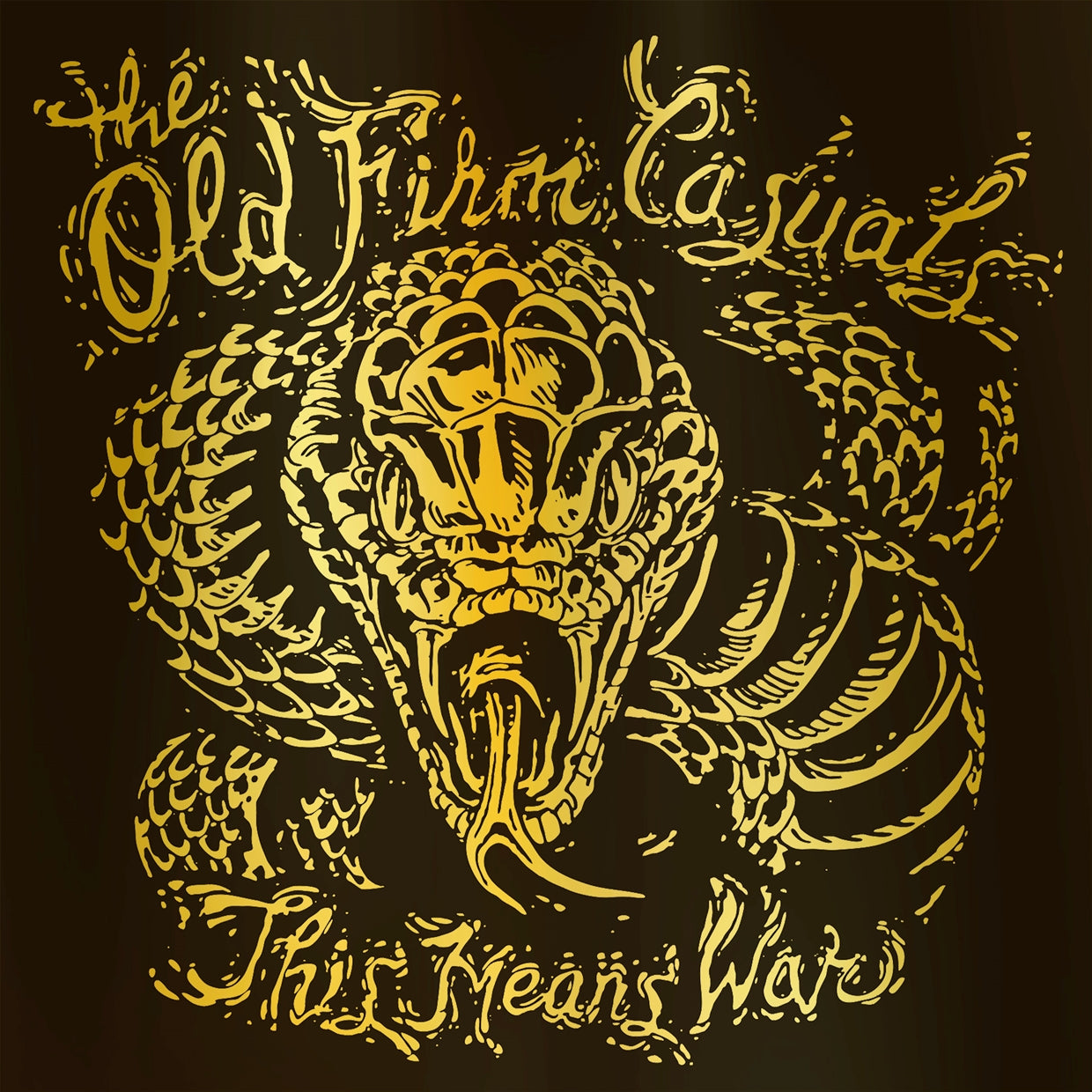  The Old Firm Casuals LP - This Means War (Re-Issue) (Snake Edition Gold Vinyl) | Buy Now For 35.99
