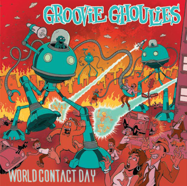 Groovie Ghoulies LP - World Contact Day (Coloured Vinyl) | Buy Now For 37.99