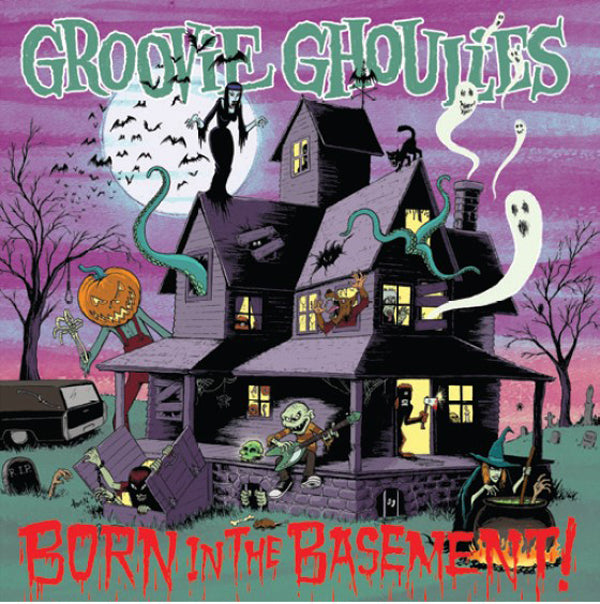 Groovie Ghoulies LP - Born In The Basement (Neon Violet/White Galaxy Vinyl) | Buy Now For 35.99