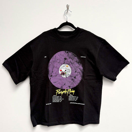 Prince T Shirt - Purple Rain Disc Oversized | Buy Now For 29.99