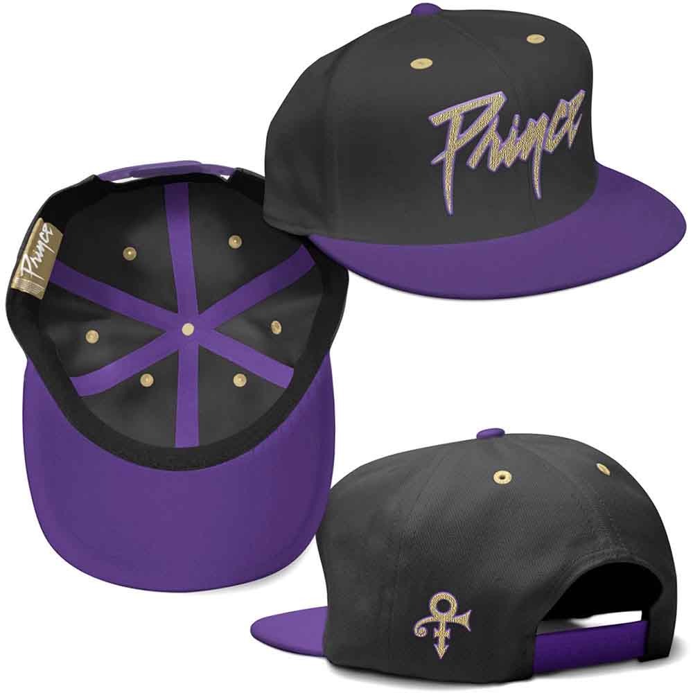 Prince Baseball Cap - Gold Logo & Symbol