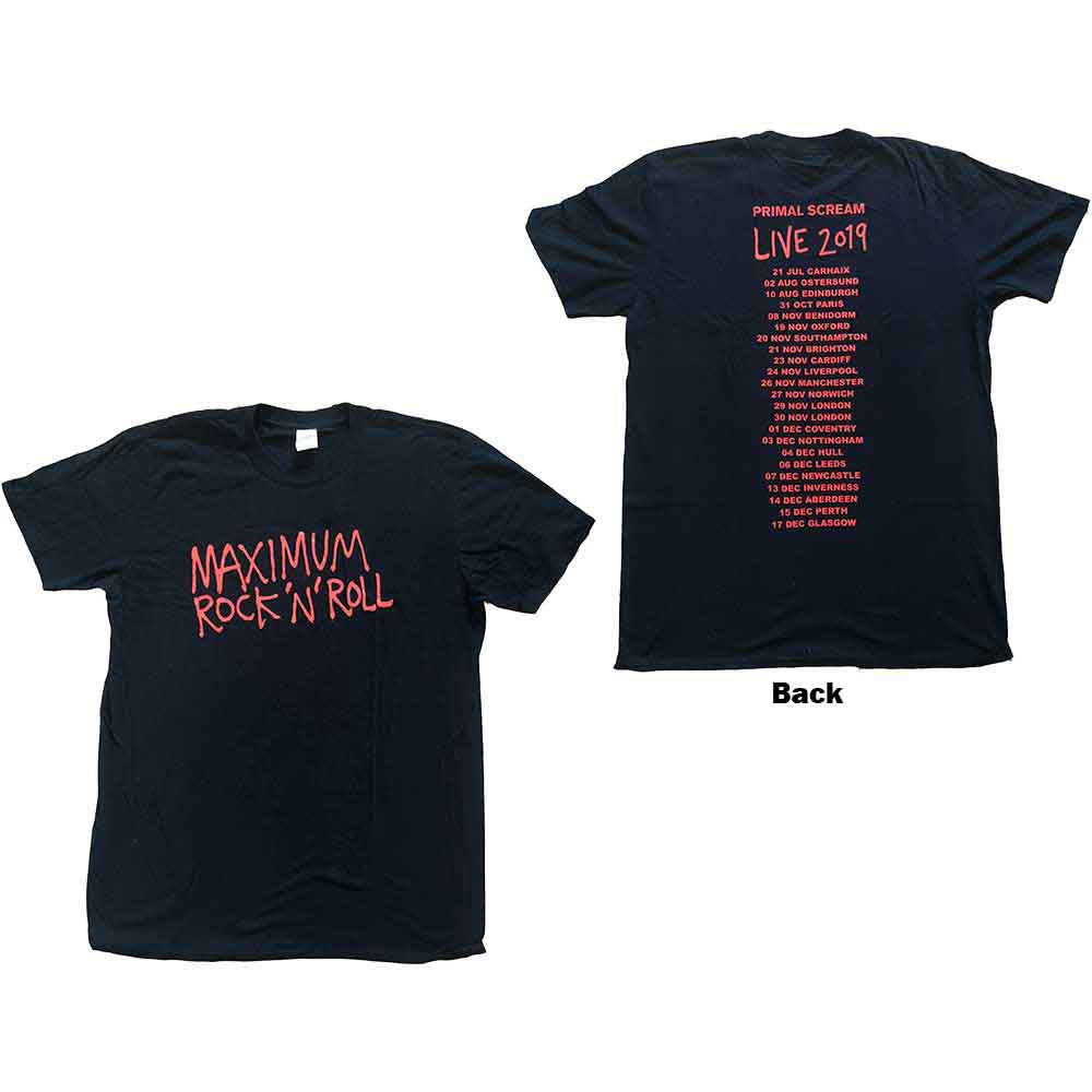 Primal Scream T Shirt - Maximum Rnr | Buy Now For 24.99