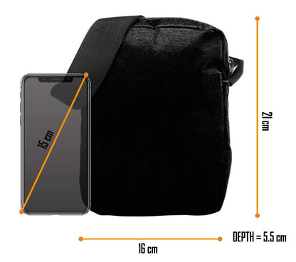 Rocksax Motionless In White Crossbody Bag - Split Screen