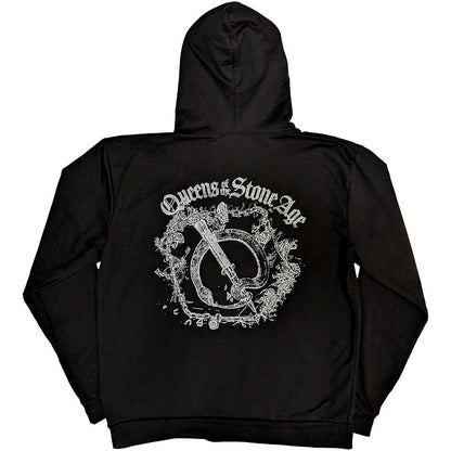 Queens Of The Stone Age Pullover Hoodie - Floral Chains