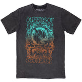 Queens Of The Stone Age T Shirt - Montage Stone Wash
