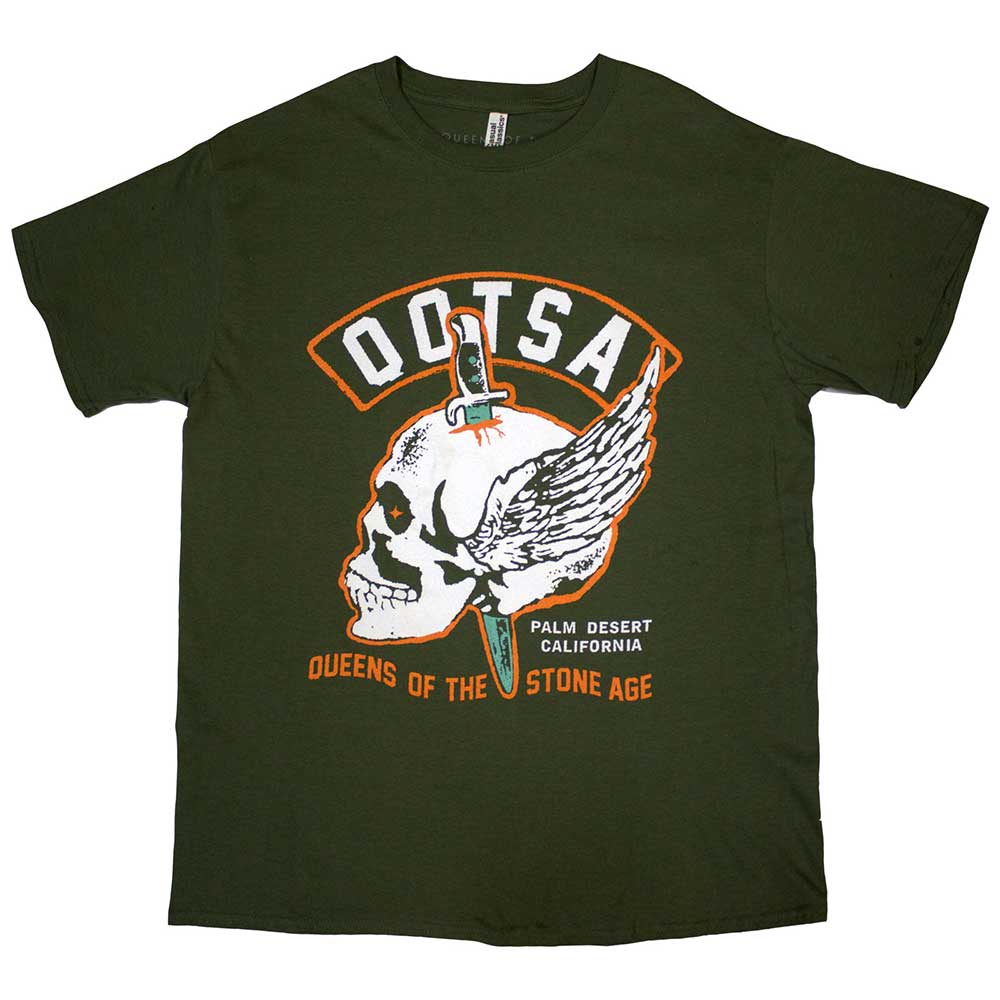 Queens Of The Stone Age T Shirt - Winged Skull