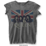 Queen Woman's T Shirt - Vtge Union Jack BO