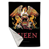 Rocksax Queen Sherpa Fleece Blanket - Crest  | Buy Now From £39.99