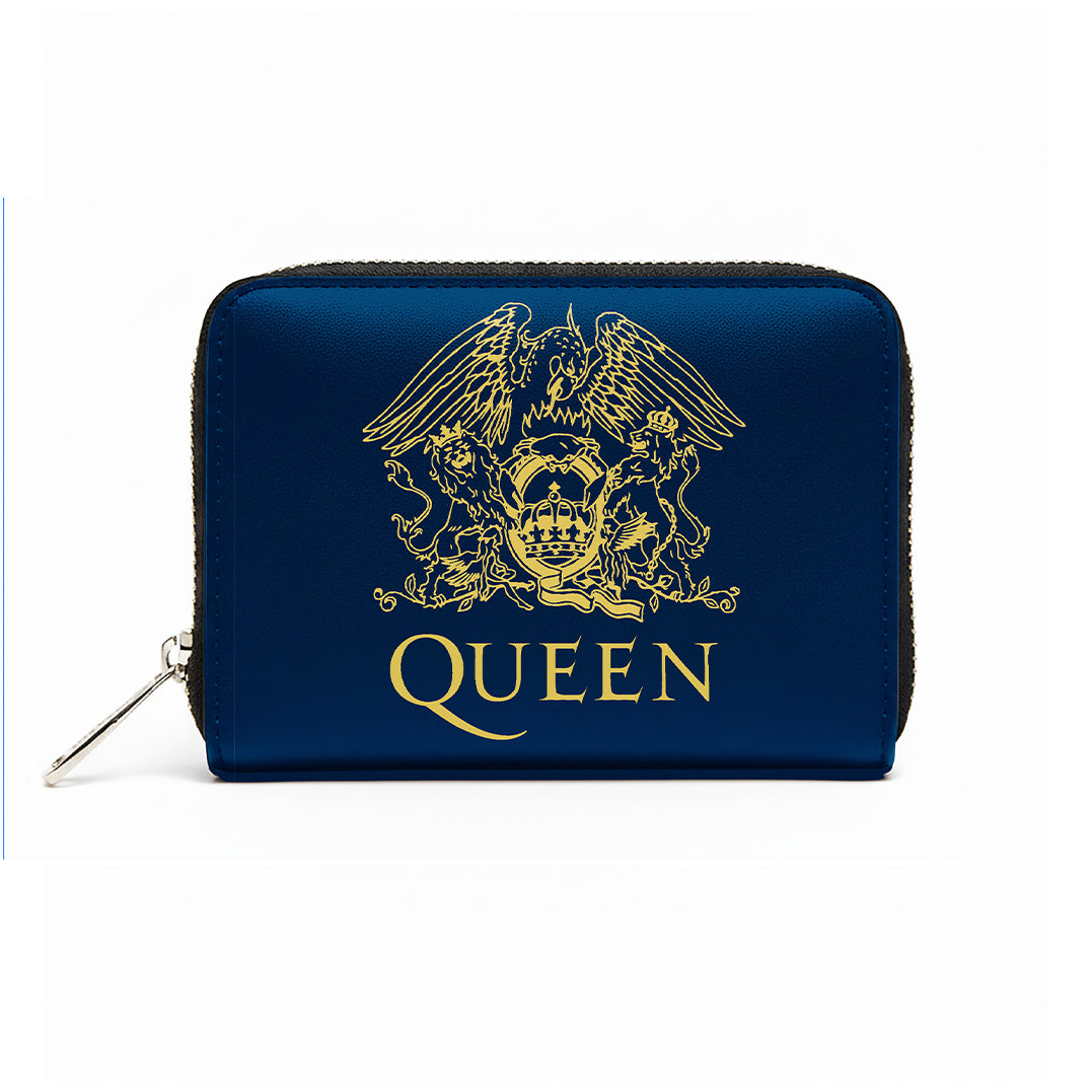 Rocksax Queen Purse (Women's Bi-Fold Zipped Wallet) - Gold Crest