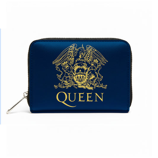 Rocksax Queen Purse (Women's Bi-Fold Zipped Wallet) - Gold Crest