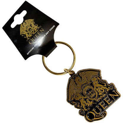 Queen Standard Keychains - Gold Crest