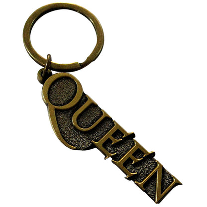 Queen Standard Keychains - Gold Logo
