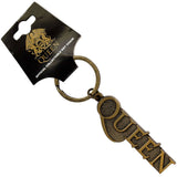 Queen Standard Keychains - Gold Logo