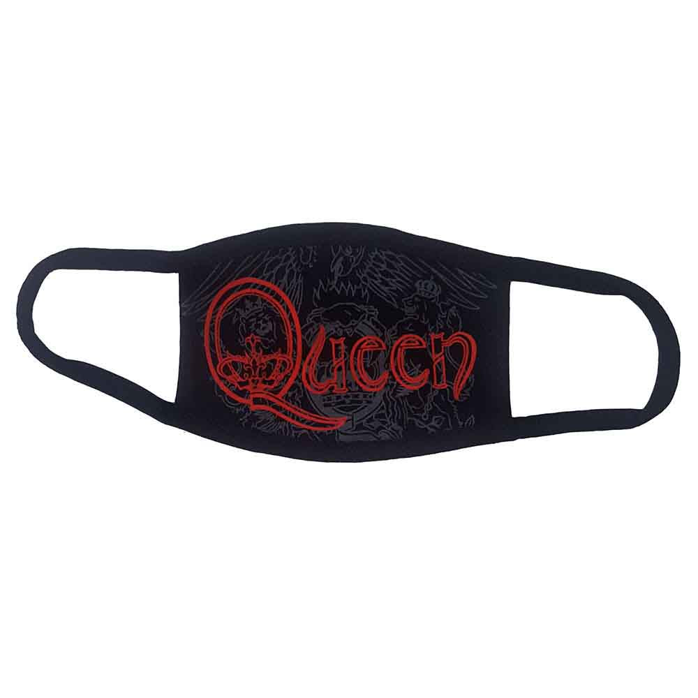 Queen Face Masks - Red Retro Logo